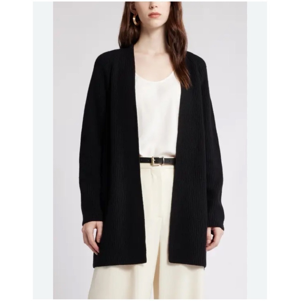 NEW Nordstrom Signature Open Front Cashmere Cardigan